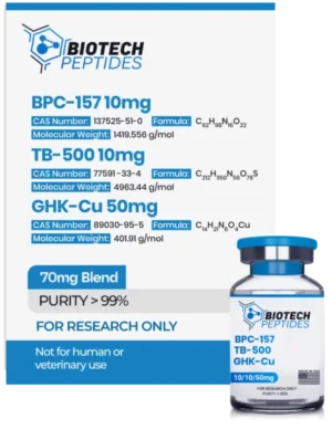 Blend: BPC 157 10mg + TB500 10mg + GHK-CU 50mg