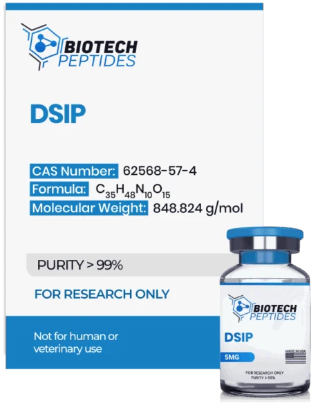 DSIP peptide research vial for sleep and neurobiology studies