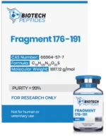 HGH Fragment 176-191 peptide vial for body composition and fitness support