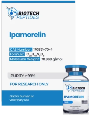 Ipamorelin peptide research vial for growth hormone and endocrine studies