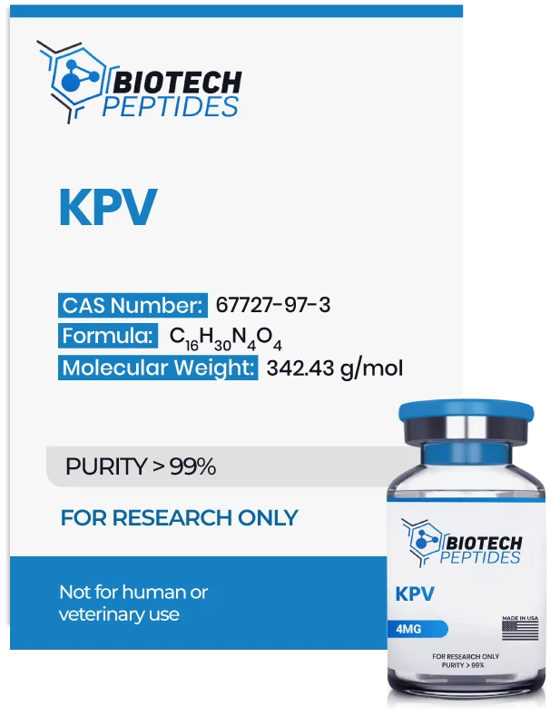 KPV peptide vial for advanced research and wellness applications