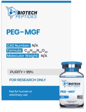 PEG-MGF peptide vial for muscle recovery and performance support
