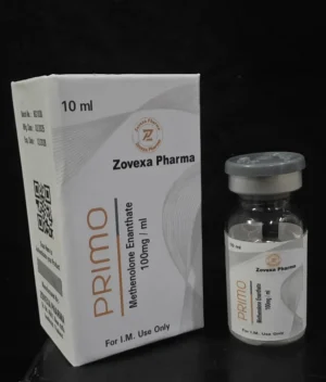 Primo A 100mg/ml vial of methenolone acetate for lean muscle growth and cutting cycle support.