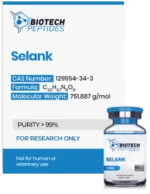 Selank Peptide laboratory-grade research vial for cognitive and neurobiology studies