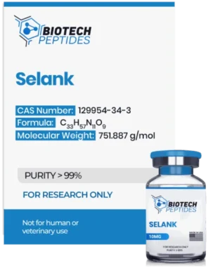 Selank Peptide laboratory-grade research vial for cognitive and neurobiology studies