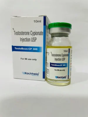 Test C 300mg/ml injectable Testosterone Cypionate vial for research and laboratory use, featuring pharmaceutical-grade labeling and packaging.